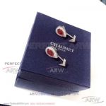 AAA Replica Chaumet Jewelry - Josephine Aigrette White Gold Garnet Diamond Earrings